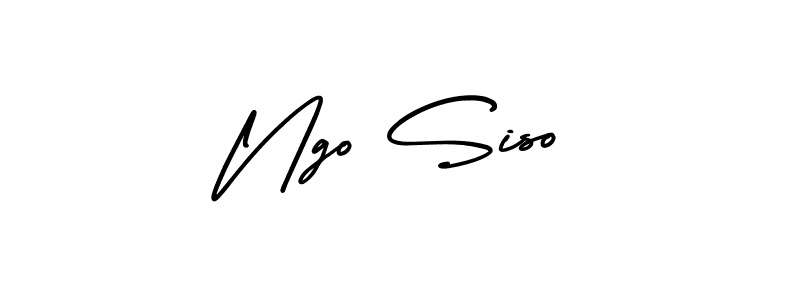 Similarly AmerikaSignatureDemo-Regular is the best handwritten signature design. Signature creator online .You can use it as an online autograph creator for name Ngo Siso. Ngo Siso signature style 3 images and pictures png