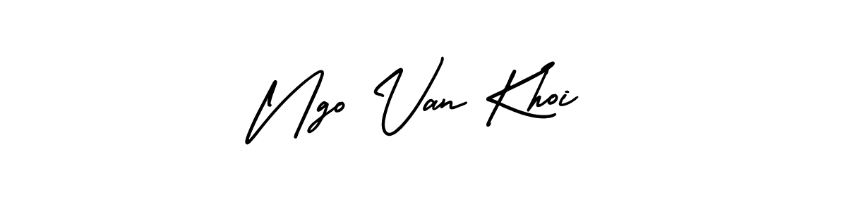 How to Draw Ngo Van Khoi signature style? AmerikaSignatureDemo-Regular is a latest design signature styles for name Ngo Van Khoi. Ngo Van Khoi signature style 3 images and pictures png