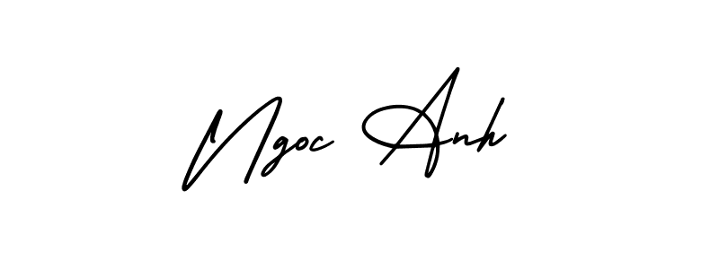 Create a beautiful signature design for name Ngoc Anh. With this signature (AmerikaSignatureDemo-Regular) fonts, you can make a handwritten signature for free. Ngoc Anh signature style 3 images and pictures png