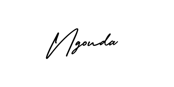 How to make Ngouda signature? AmerikaSignatureDemo-Regular is a professional autograph style. Create handwritten signature for Ngouda name. Ngouda signature style 3 images and pictures png