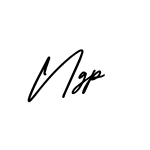 Ngp stylish signature style. Best Handwritten Sign (AmerikaSignatureDemo-Regular) for my name. Handwritten Signature Collection Ideas for my name Ngp. Ngp signature style 3 images and pictures png