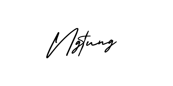 How to Draw Ngtung signature style? AmerikaSignatureDemo-Regular is a latest design signature styles for name Ngtung. Ngtung signature style 3 images and pictures png