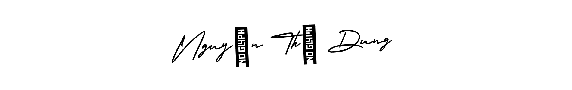 Create a beautiful signature design for name Nguyễn Thị Dung. With this signature (AmerikaSignatureDemo-Regular) fonts, you can make a handwritten signature for free. Nguyễn Thị Dung signature style 3 images and pictures png