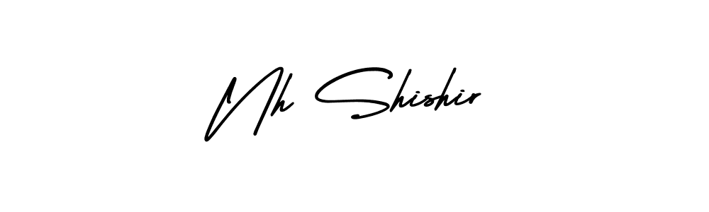 It looks lik you need a new signature style for name Nh Shishir. Design unique handwritten (AmerikaSignatureDemo-Regular) signature with our free signature maker in just a few clicks. Nh Shishir signature style 3 images and pictures png