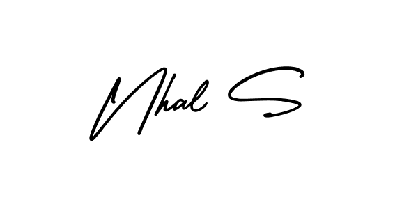 Nhal S stylish signature style. Best Handwritten Sign (AmerikaSignatureDemo-Regular) for my name. Handwritten Signature Collection Ideas for my name Nhal S. Nhal S signature style 3 images and pictures png
