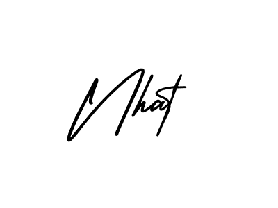 How to Draw Nhat signature style? AmerikaSignatureDemo-Regular is a latest design signature styles for name Nhat. Nhat signature style 3 images and pictures png