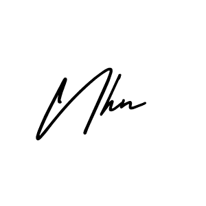 Use a signature maker to create a handwritten signature online. With this signature software, you can design (AmerikaSignatureDemo-Regular) your own signature for name Nhn. Nhn signature style 3 images and pictures png