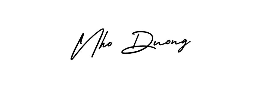 Similarly AmerikaSignatureDemo-Regular is the best handwritten signature design. Signature creator online .You can use it as an online autograph creator for name Nho Duong. Nho Duong signature style 3 images and pictures png