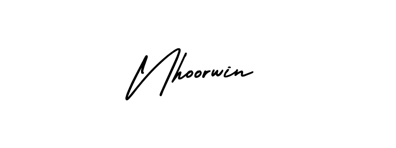 Create a beautiful signature design for name Nhoorwin. With this signature (AmerikaSignatureDemo-Regular) fonts, you can make a handwritten signature for free. Nhoorwin signature style 3 images and pictures png