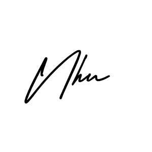 It looks lik you need a new signature style for name Nhu. Design unique handwritten (AmerikaSignatureDemo-Regular) signature with our free signature maker in just a few clicks. Nhu signature style 3 images and pictures png