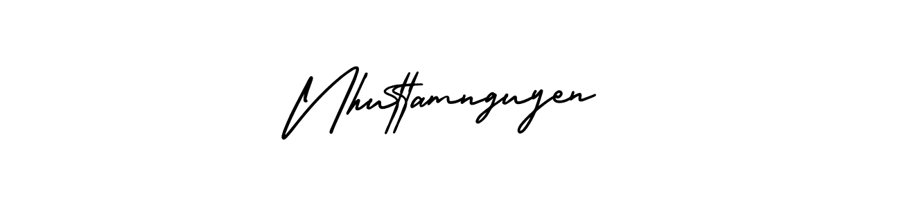 Also You can easily find your signature by using the search form. We will create Nhuttamnguyen name handwritten signature images for you free of cost using AmerikaSignatureDemo-Regular sign style. Nhuttamnguyen signature style 3 images and pictures png