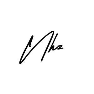 How to Draw Nhz signature style? AmerikaSignatureDemo-Regular is a latest design signature styles for name Nhz. Nhz signature style 3 images and pictures png