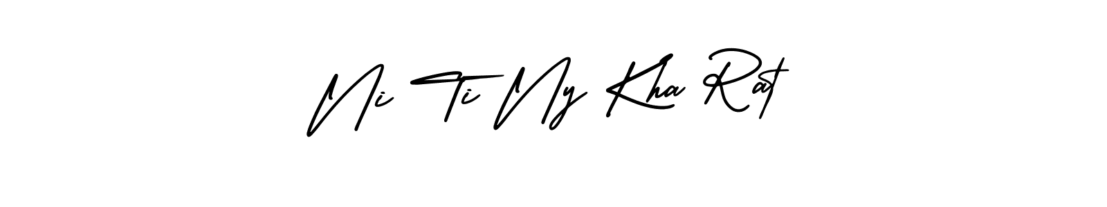 Design your own signature with our free online signature maker. With this signature software, you can create a handwritten (AmerikaSignatureDemo-Regular) signature for name Ni Ti Ny Kha Rat. Ni Ti Ny Kha Rat signature style 3 images and pictures png