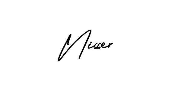 Ni66er stylish signature style. Best Handwritten Sign (AmerikaSignatureDemo-Regular) for my name. Handwritten Signature Collection Ideas for my name Ni66er. Ni66er signature style 3 images and pictures png