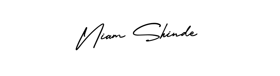 Design your own signature with our free online signature maker. With this signature software, you can create a handwritten (AmerikaSignatureDemo-Regular) signature for name Niam Shinde. Niam Shinde signature style 3 images and pictures png