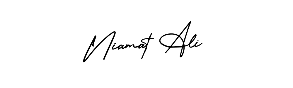 See photos of Niamat Ali official signature by Spectra . Check more albums & portfolios. Read reviews & check more about AmerikaSignatureDemo-Regular font. Niamat Ali signature style 3 images and pictures png