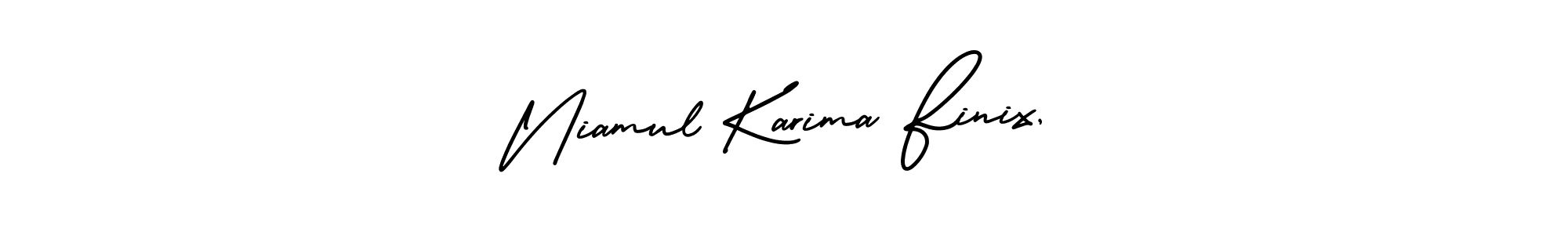 Make a beautiful signature design for name Niamul Karima Finix,. With this signature (AmerikaSignatureDemo-Regular) style, you can create a handwritten signature for free. Niamul Karima Finix, signature style 3 images and pictures png