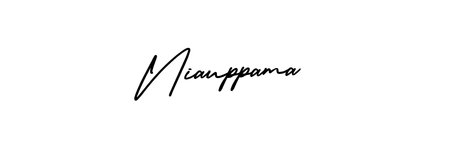 It looks lik you need a new signature style for name Niauppama. Design unique handwritten (AmerikaSignatureDemo-Regular) signature with our free signature maker in just a few clicks. Niauppama signature style 3 images and pictures png
