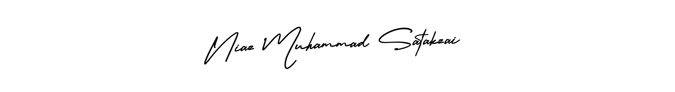 Also You can easily find your signature by using the search form. We will create Niaz Muhammad Satakzai name handwritten signature images for you free of cost using AmerikaSignatureDemo-Regular sign style. Niaz Muhammad Satakzai signature style 3 images and pictures png