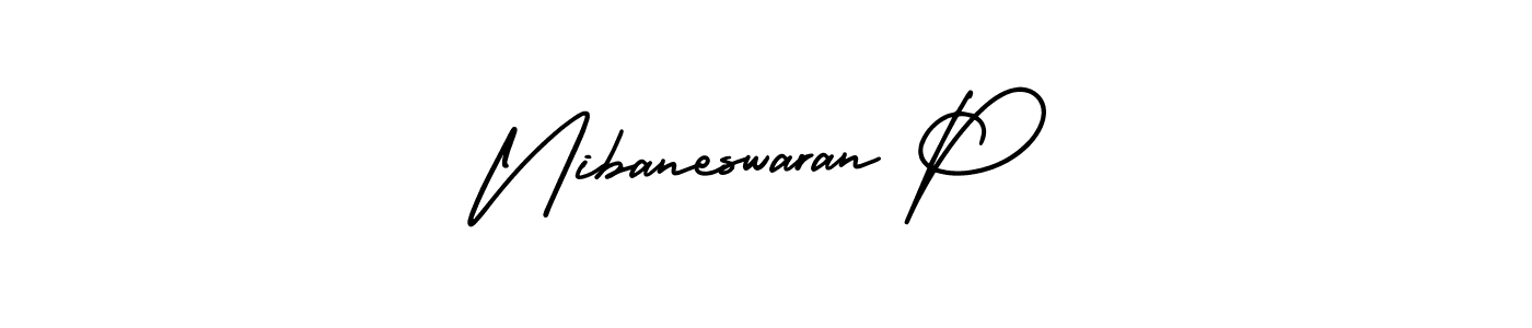 Here are the top 10 professional signature styles for the name Nibaneswaran P. These are the best autograph styles you can use for your name. Nibaneswaran P signature style 3 images and pictures png