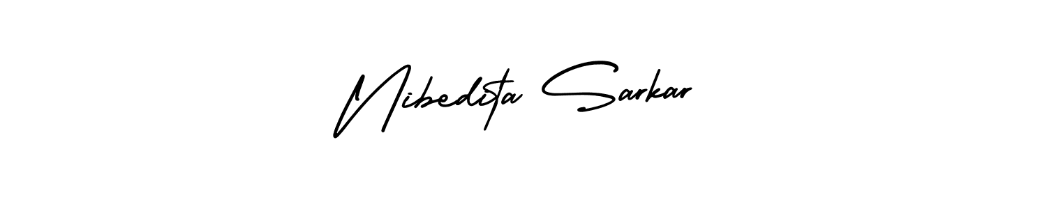 Nibedita Sarkar stylish signature style. Best Handwritten Sign (AmerikaSignatureDemo-Regular) for my name. Handwritten Signature Collection Ideas for my name Nibedita Sarkar. Nibedita Sarkar signature style 3 images and pictures png