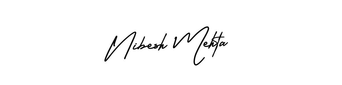 Make a short Nibesh Mehta signature style. Manage your documents anywhere anytime using AmerikaSignatureDemo-Regular. Create and add eSignatures, submit forms, share and send files easily. Nibesh Mehta signature style 3 images and pictures png