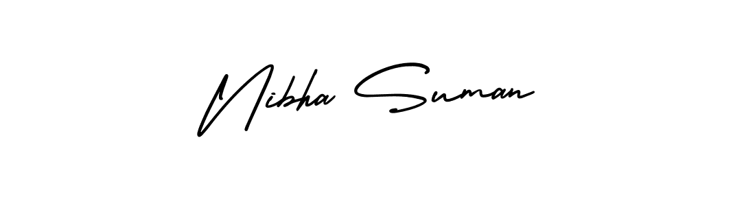 Best and Professional Signature Style for Nibha Suman. AmerikaSignatureDemo-Regular Best Signature Style Collection. Nibha Suman signature style 3 images and pictures png