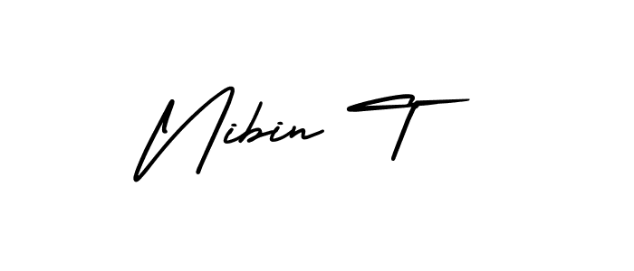 Also we have Nibin T name is the best signature style. Create professional handwritten signature collection using AmerikaSignatureDemo-Regular autograph style. Nibin T signature style 3 images and pictures png