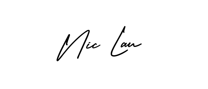 Here are the top 10 professional signature styles for the name Nic Lau. These are the best autograph styles you can use for your name. Nic Lau signature style 3 images and pictures png