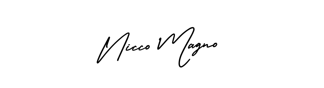 You can use this online signature creator to create a handwritten signature for the name Nicco Magno. This is the best online autograph maker. Nicco Magno signature style 3 images and pictures png