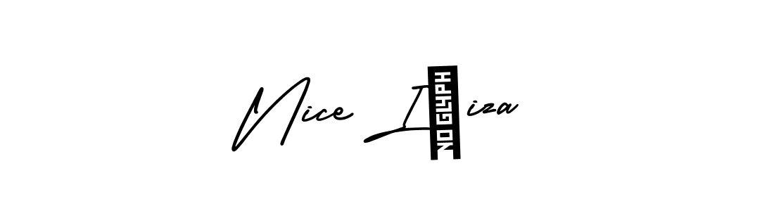Use a signature maker to create a handwritten signature online. With this signature software, you can design (AmerikaSignatureDemo-Regular) your own signature for name Nice Iñiza. Nice Iñiza signature style 3 images and pictures png