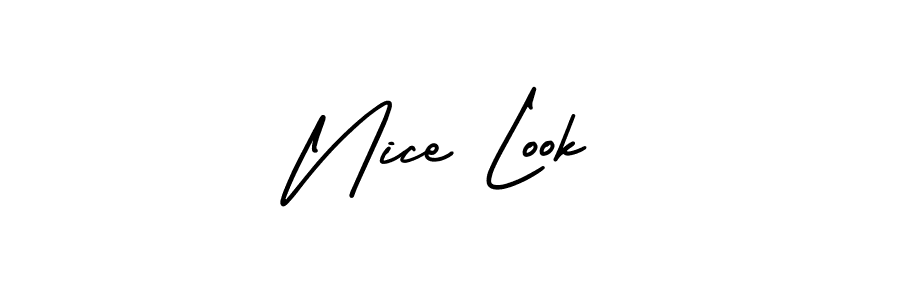 Design your own signature with our free online signature maker. With this signature software, you can create a handwritten (AmerikaSignatureDemo-Regular) signature for name Nice Look. Nice Look signature style 3 images and pictures png