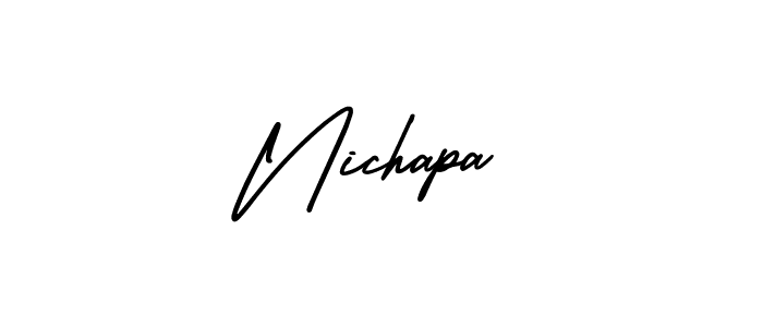 Here are the top 10 professional signature styles for the name Nichapa. These are the best autograph styles you can use for your name. Nichapa signature style 3 images and pictures png