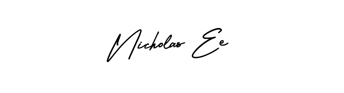 AmerikaSignatureDemo-Regular is a professional signature style that is perfect for those who want to add a touch of class to their signature. It is also a great choice for those who want to make their signature more unique. Get Nicholas Ee name to fancy signature for free. Nicholas Ee signature style 3 images and pictures png