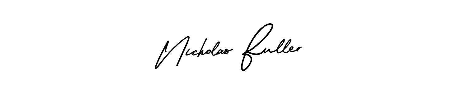 How to Draw Nicholas Fuller signature style? AmerikaSignatureDemo-Regular is a latest design signature styles for name Nicholas Fuller. Nicholas Fuller signature style 3 images and pictures png