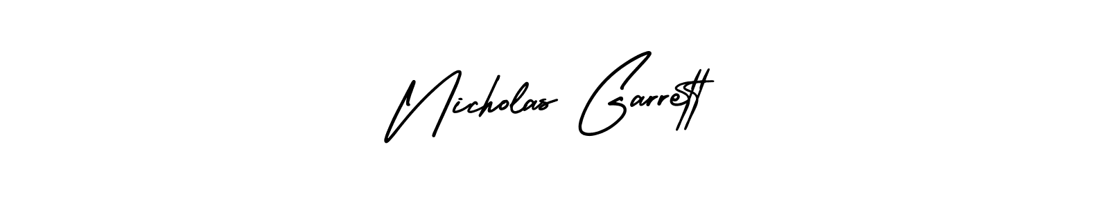 Make a beautiful signature design for name Nicholas Garrett. With this signature (AmerikaSignatureDemo-Regular) style, you can create a handwritten signature for free. Nicholas Garrett signature style 3 images and pictures png