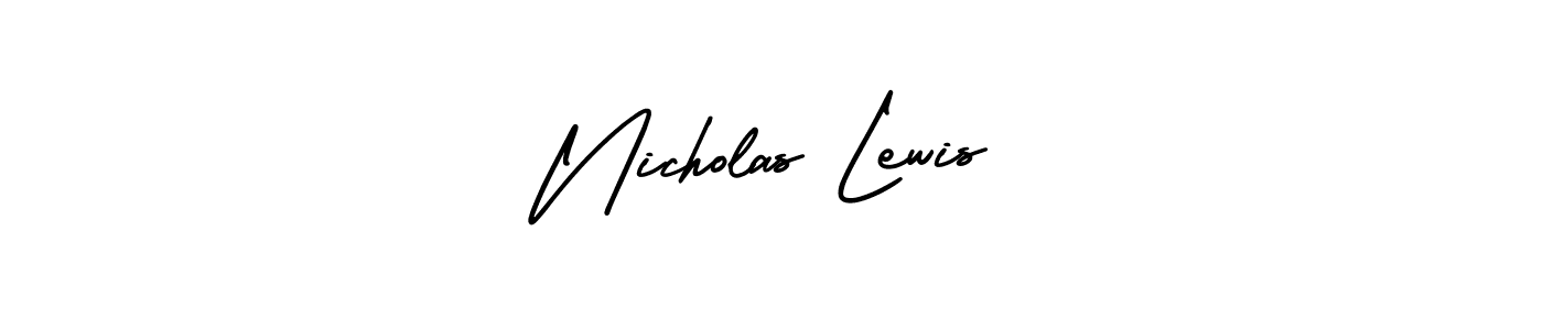 Use a signature maker to create a handwritten signature online. With this signature software, you can design (AmerikaSignatureDemo-Regular) your own signature for name Nicholas Lewis. Nicholas Lewis signature style 3 images and pictures png
