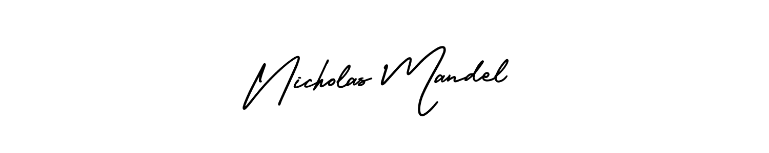 Similarly AmerikaSignatureDemo-Regular is the best handwritten signature design. Signature creator online .You can use it as an online autograph creator for name Nicholas Mandel. Nicholas Mandel signature style 3 images and pictures png