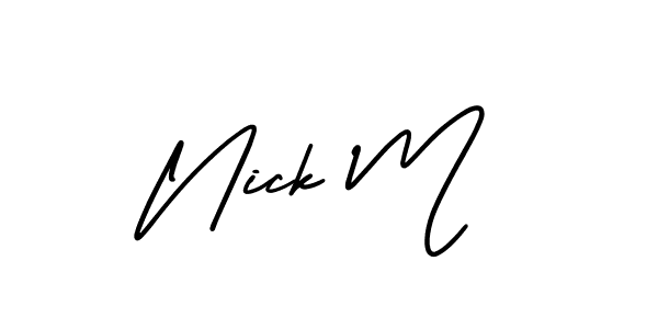 Here are the top 10 professional signature styles for the name Nick M. These are the best autograph styles you can use for your name. Nick M signature style 3 images and pictures png