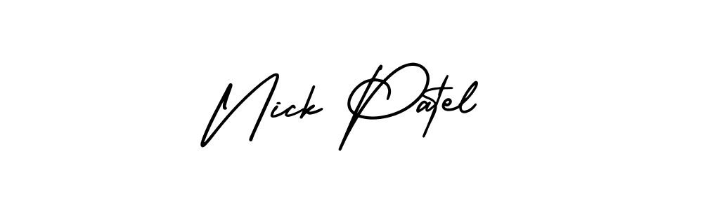 Design your own signature with our free online signature maker. With this signature software, you can create a handwritten (AmerikaSignatureDemo-Regular) signature for name Nick Patel. Nick Patel signature style 3 images and pictures png