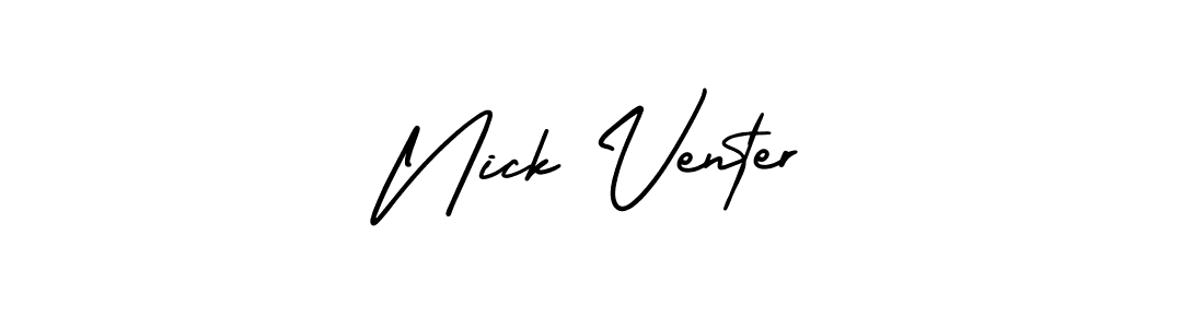 Create a beautiful signature design for name Nick Venter. With this signature (AmerikaSignatureDemo-Regular) fonts, you can make a handwritten signature for free. Nick Venter signature style 3 images and pictures png