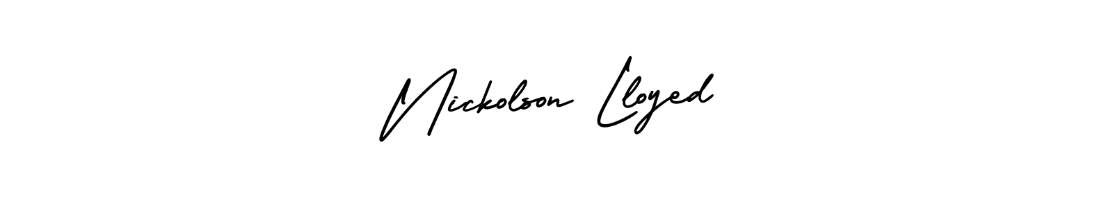 Make a beautiful signature design for name Nickolson Lloyed. With this signature (AmerikaSignatureDemo-Regular) style, you can create a handwritten signature for free. Nickolson Lloyed signature style 3 images and pictures png