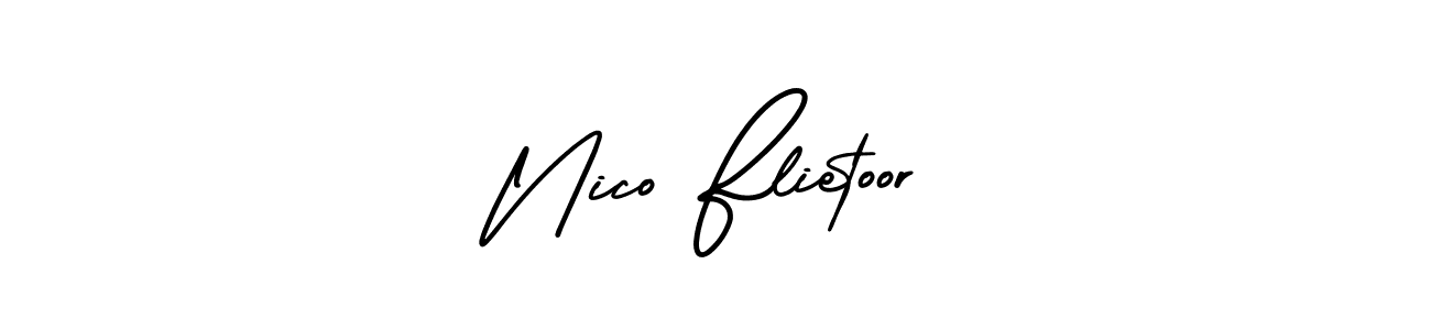 This is the best signature style for the Nico Flietoor name. Also you like these signature font (AmerikaSignatureDemo-Regular). Mix name signature. Nico Flietoor signature style 3 images and pictures png