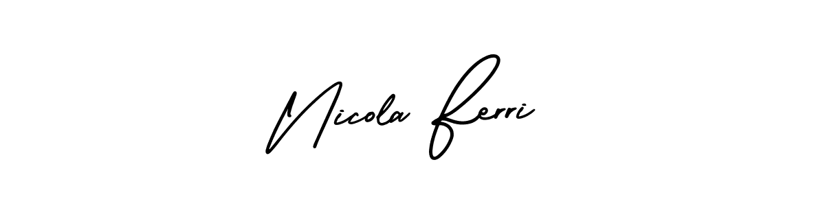Best and Professional Signature Style for Nicola Ferri. AmerikaSignatureDemo-Regular Best Signature Style Collection. Nicola Ferri signature style 3 images and pictures png