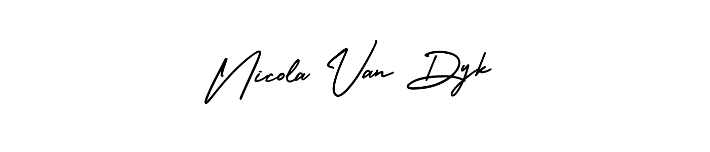 Make a short Nicola Van Dyk signature style. Manage your documents anywhere anytime using AmerikaSignatureDemo-Regular. Create and add eSignatures, submit forms, share and send files easily. Nicola Van Dyk signature style 3 images and pictures png