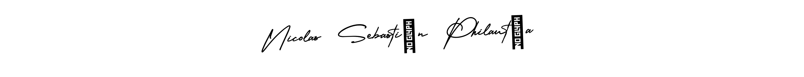 Once you've used our free online signature maker to create your best signature AmerikaSignatureDemo-Regular style, it's time to enjoy all of the benefits that Nicolas  Sebastián  Philautía name signing documents. Nicolas  Sebastián  Philautía signature style 3 images and pictures png