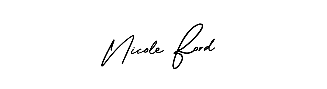 Create a beautiful signature design for name Nicole Ford. With this signature (AmerikaSignatureDemo-Regular) fonts, you can make a handwritten signature for free. Nicole Ford signature style 3 images and pictures png