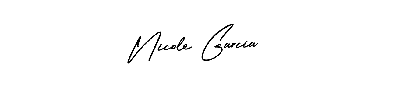 Nicole Garcia stylish signature style. Best Handwritten Sign (AmerikaSignatureDemo-Regular) for my name. Handwritten Signature Collection Ideas for my name Nicole Garcia. Nicole Garcia signature style 3 images and pictures png