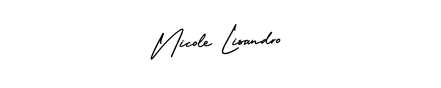 Similarly AmerikaSignatureDemo-Regular is the best handwritten signature design. Signature creator online .You can use it as an online autograph creator for name Nicole Lisandro. Nicole Lisandro signature style 3 images and pictures png