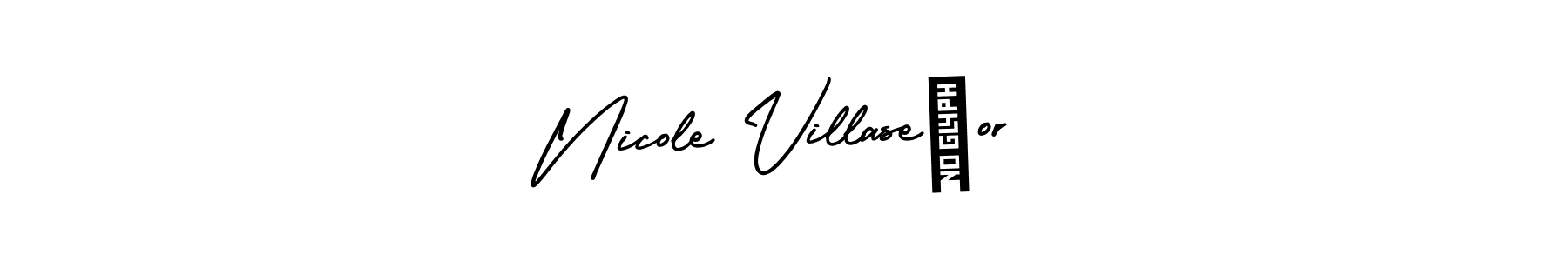 Check out images of Autograph of Nicole Villaseñor name. Actor Nicole Villaseñor Signature Style. AmerikaSignatureDemo-Regular is a professional sign style online. Nicole Villaseñor signature style 3 images and pictures png